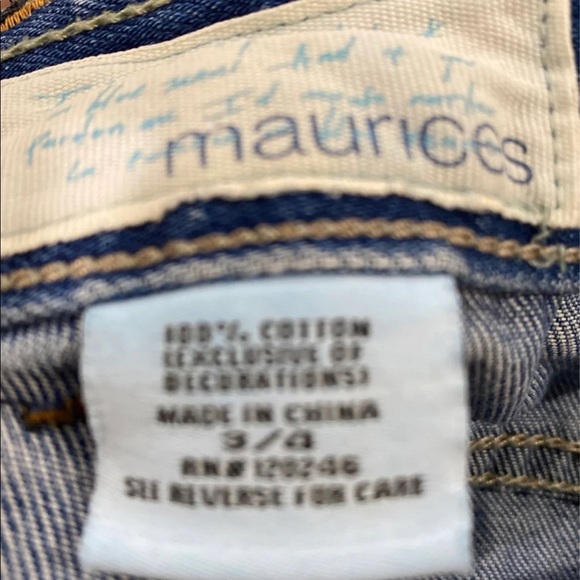 Maurice’s capri jeans 3/4 - Picture 4 of 4